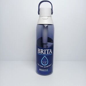 Brita Premium Filtering Water Bottle 26oz Navy Blue BPA Free Reusable Filter New